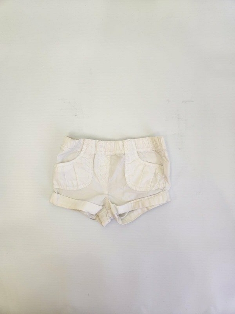 6M | Short blanco con bolsillo Zara - 6 meses