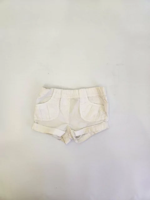 6M | Short blanco con bolsillo Zara - 6 meses