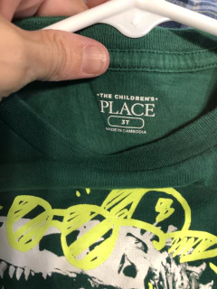 Remera MC verde con dino. PLACE. 3 años. - comprar online