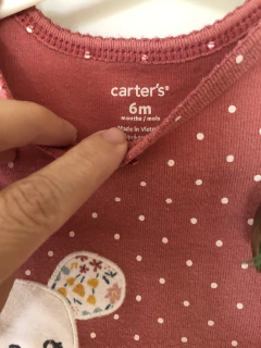 6M | Set- Body MC rosa con ratoncito y pantalón rosa haciendo juego. CARTERS. 6 meses. - comprar online