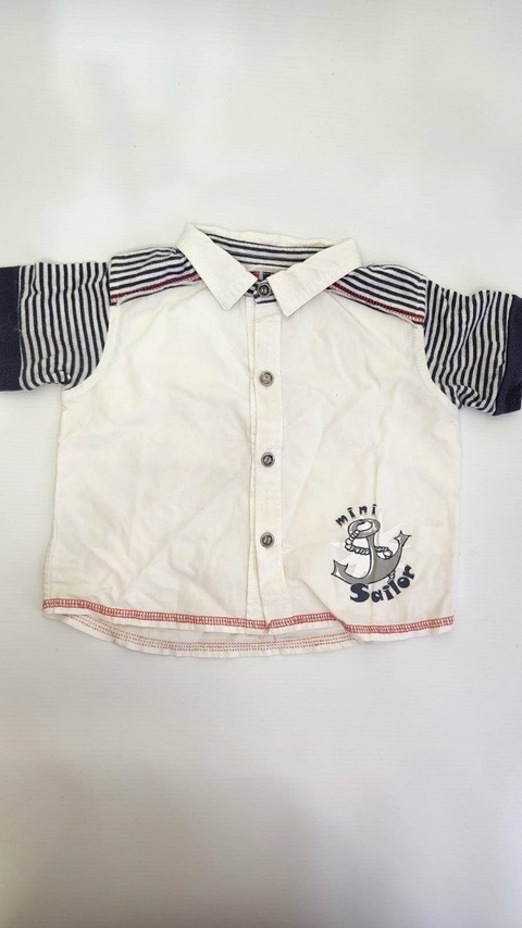 12M | Camisa blanca manga corta Advance - 12 meses