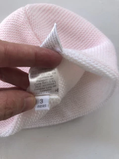 3M | Gorro tejido rosa. 3 meses. - comprar online