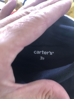 Polera algodón negra. CARTERS. 3 años. - comprar online