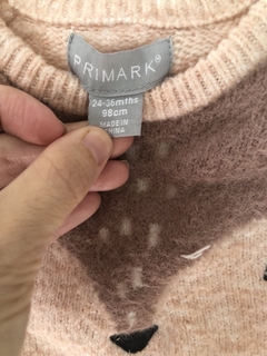 Sweater rosa bambi. Primark. 2/3 años. - comprar online