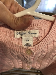 Sweater rosa con botones. POLO. 9 meses. - comprar online