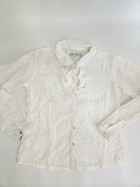 10A | Camisa Blanca con detalle Mimo - 10 años