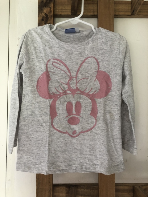Remera ML gris Minie. DISNEY. 4 años.