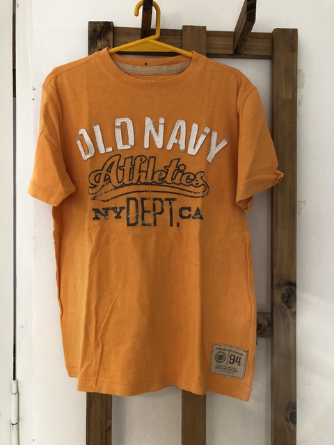 8/9A | Outlet. Remera naranja MC. OLD NAVY. 8/9 años.
