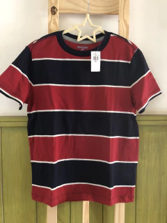NUEVA- Remera MC a rayas roja y azul. OLD NAVY. 8 años. - comprar online