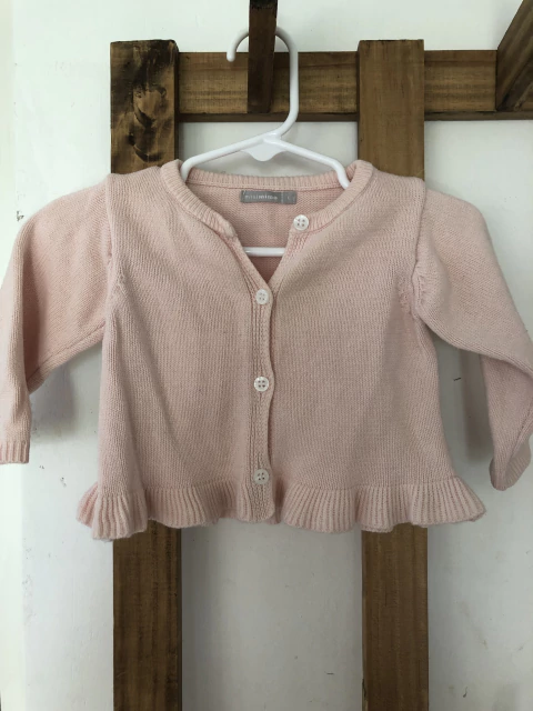 9M | Saquito rosa con volado. MIMO. 9 meses.