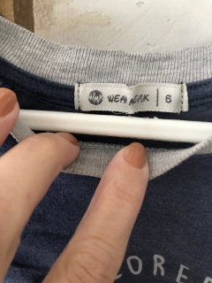 6A | Remera MC azul y gris. Weak Meak. 6 años. - comprar online