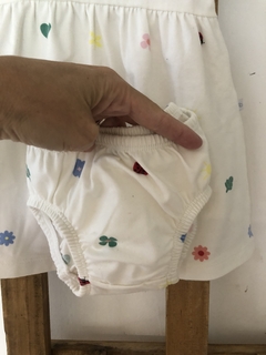 6M | Vestido de algodon con flores y bombachudo. CHEEKY. 6 meses. - comprar online
