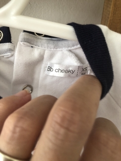 Body con remera blanca con ancla. CHEEKY. XS. Recien nacido/1 mes. en internet