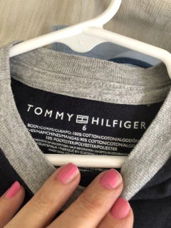 Remera MC azul y gris. TOMMY. Talle 6 años - comprar online