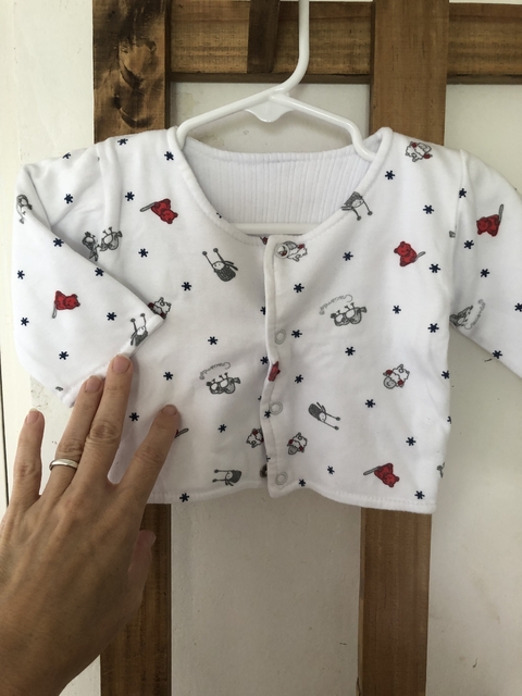 3M | Saquito de algodón con botones. CRECIENDO. 3 meses.