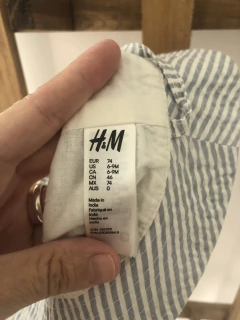 Sombrero piluso a rayas. HYM. 6/9 meses. en internet