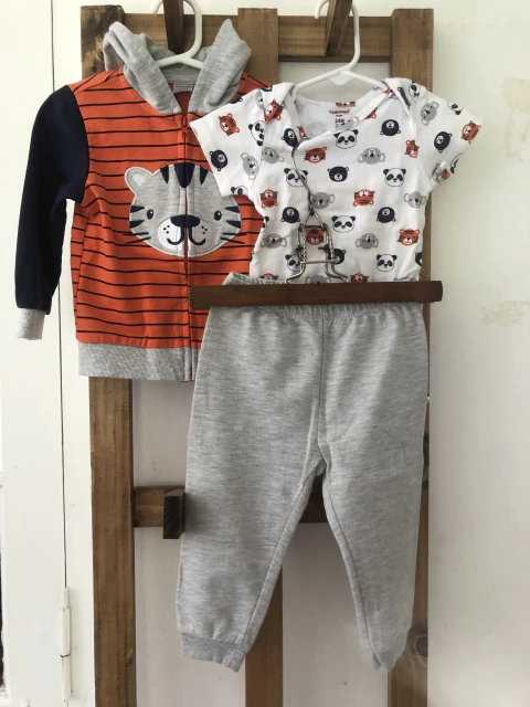 SET- Body MC+ buzo+ pantalón de algodón. Tedninak. 24 meses.