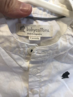 Body camaisa blanco. Baby Cottons. 9 meses. - comprar online