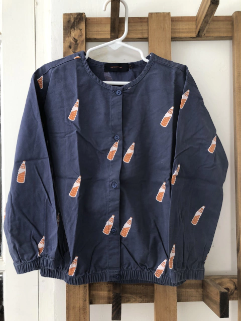 6A | Camisa azul tipo saquito. TINY COTTONS. 6 años.