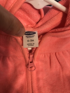 0/3M | Buzo con capucha y cierre. OLD NAVY. 0 a 3 meses. - comprar online