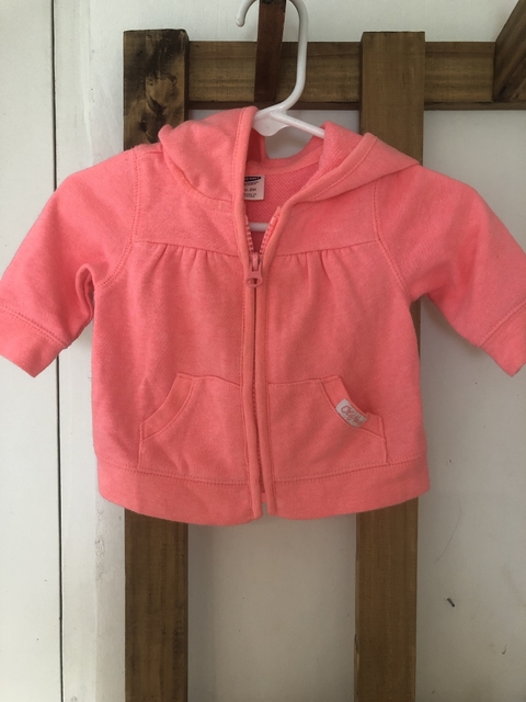 0/3M | Buzo con capucha y cierre. OLD NAVY. 0 a 3 meses.
