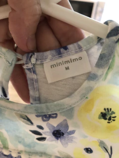 6M | Vestido de algodón con flores y body abajo. MIMO. Talle 6 meses. - comprar online