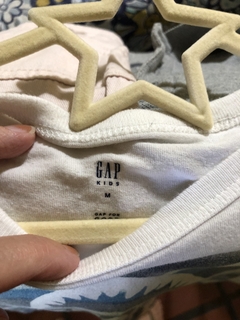 Remera blanca MC con tiburón. GAP. 8 años. - comprar online