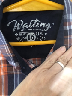 16A | Camisa ML a cuadros. Waiting. Talle 16. - comprar online