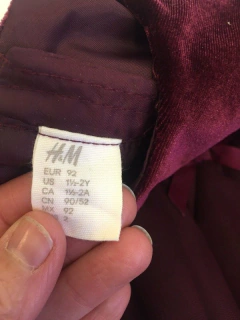 18/24M | Vestido HYM Bordo de pana con tul. 18-24 meses - comprar online