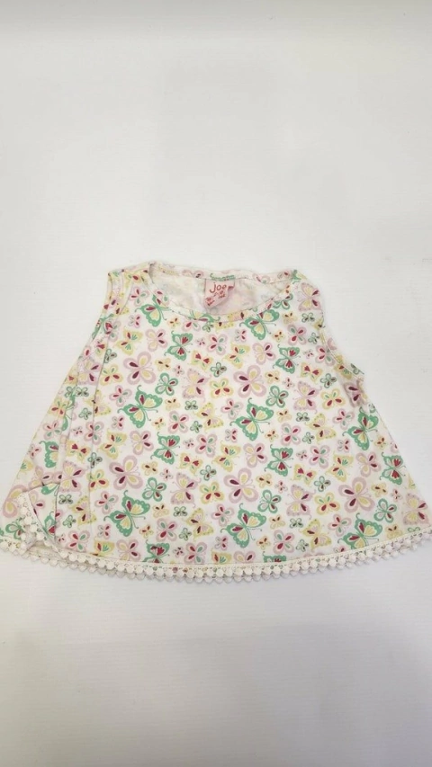 12M | Musculosa con mariposas - 12 Meses