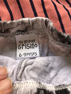 6/9M | Pantalon de algodon batik negro. GRISINO. 6/9 meses. - comprar online