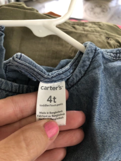 Blusa denim. CARTERS. 4 años. - comprar online