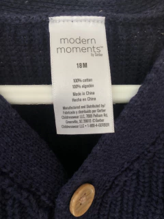 Conjunto azul tejido de sweater y pantalón. Modern Moments. 18 meses. - comprar online