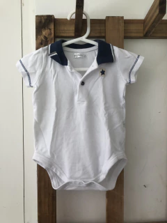 6M | Body chomba blanco y azul. CHEEKY. Talle M. 6 meses. - comprar online