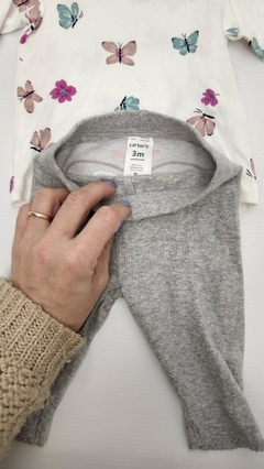 3M | OUTLET - Remera y pantalon mariposas - 3 meses en internet