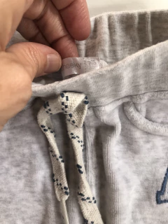 Pantalon de plush gris con cordón. CHEEKY. Recien Nacido. - comprar online