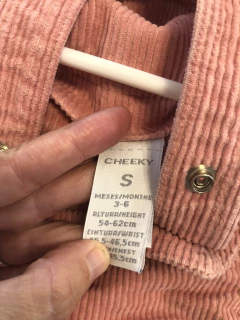 3/6M | Jardinero de corderoy rosa viejo. CHEEKY. Talle S de bebe. 3 a 6 meses. - comprar online