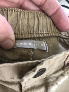 Pantalón cargo beige con elástico. MIMO. 12 meses. en internet