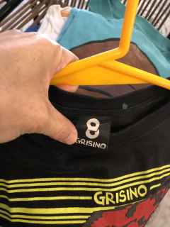 8A | Remera negra MC Flash. GRISINO. 8 años. - comprar online