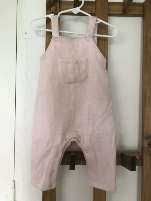 Jardinero rosa algodón. BABY COTTONS. 6 meses.