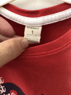 1A | Remera MC roja Surf. CHEEKY. 1 año. - comprar online