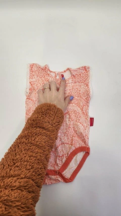 3/6M | Body blanco y naranja - 3/6 meses - Mimo - comprar online