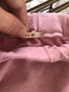 Pollera de algodon rosa con elástico. PITOCATALAN. Talle 6 años. - comprar online