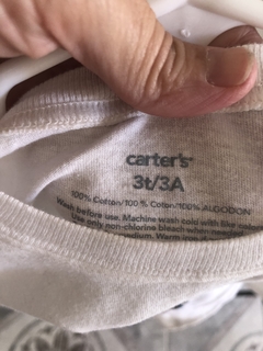 Outlet- Remera ML blanca con autos. CARTERS. 3 años. - comprar online
