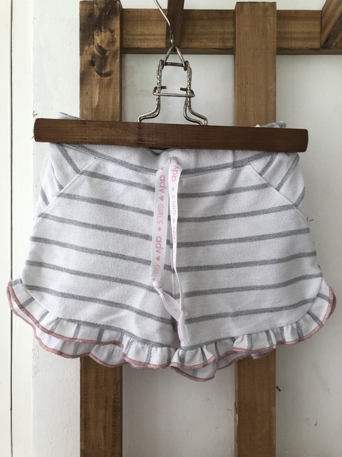 Short de algodón gris y blanco. ADVANCED. Talle 8 años. - comprar online
