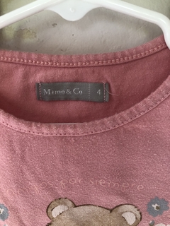 Outlet- Remera ML rosa con osos. MIMO. 4 años. - comprar online