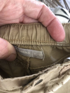 Pantalón cargo beige con elástico. MIMO. 12 meses. - comprar online