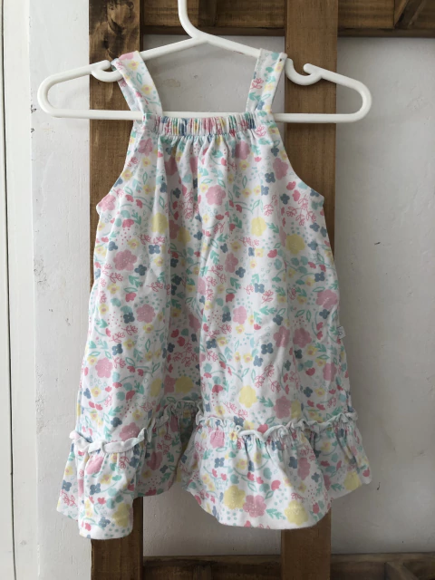 9M | Vestido de algodón floreado. CHEEKY. 9 meses.