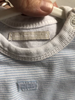 3M | Body ML a rayas celeste y blanco. MIMO. 3 meses. - comprar online