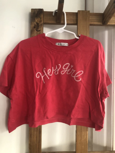 6A | Outlet- Remera rosa tipo pupera. Weak Meak. 6 años.